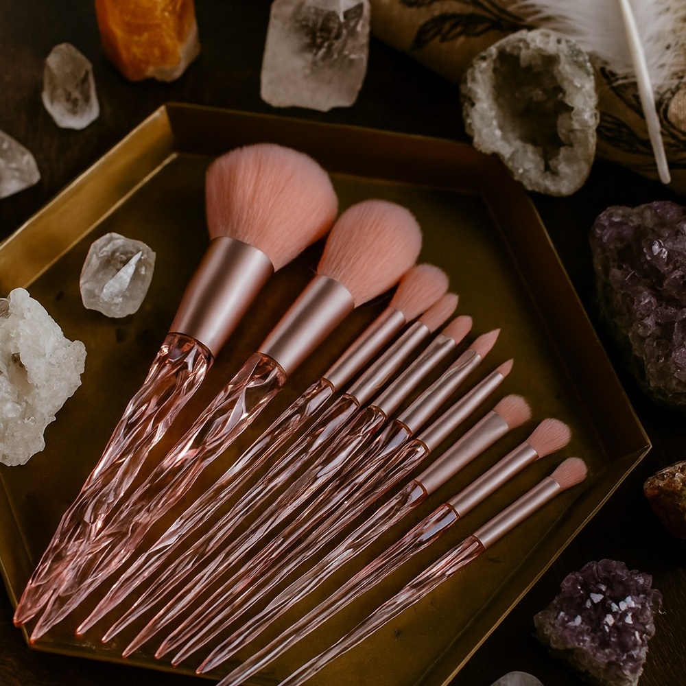 “Rose Quartz” Makeup Brush Set